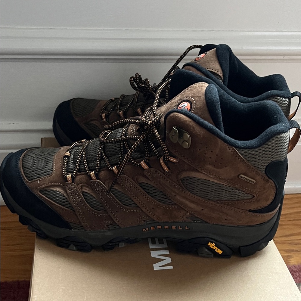Merrell MOAB 3 Brown and Black Men's Waterproof Hiking Boot Size 12M - Picture 5 of 7